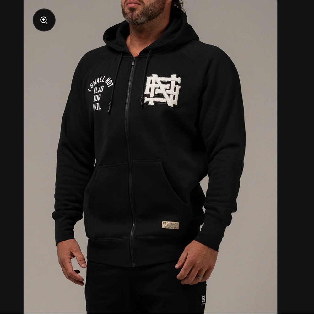 Black Flag Nor Fail Zip Up Hoodie